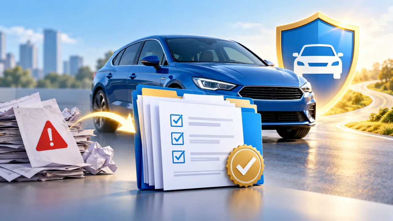 Illustration assurance automobile : assurance auto résilié pour fausse déclaration : refaire un dossier exact
