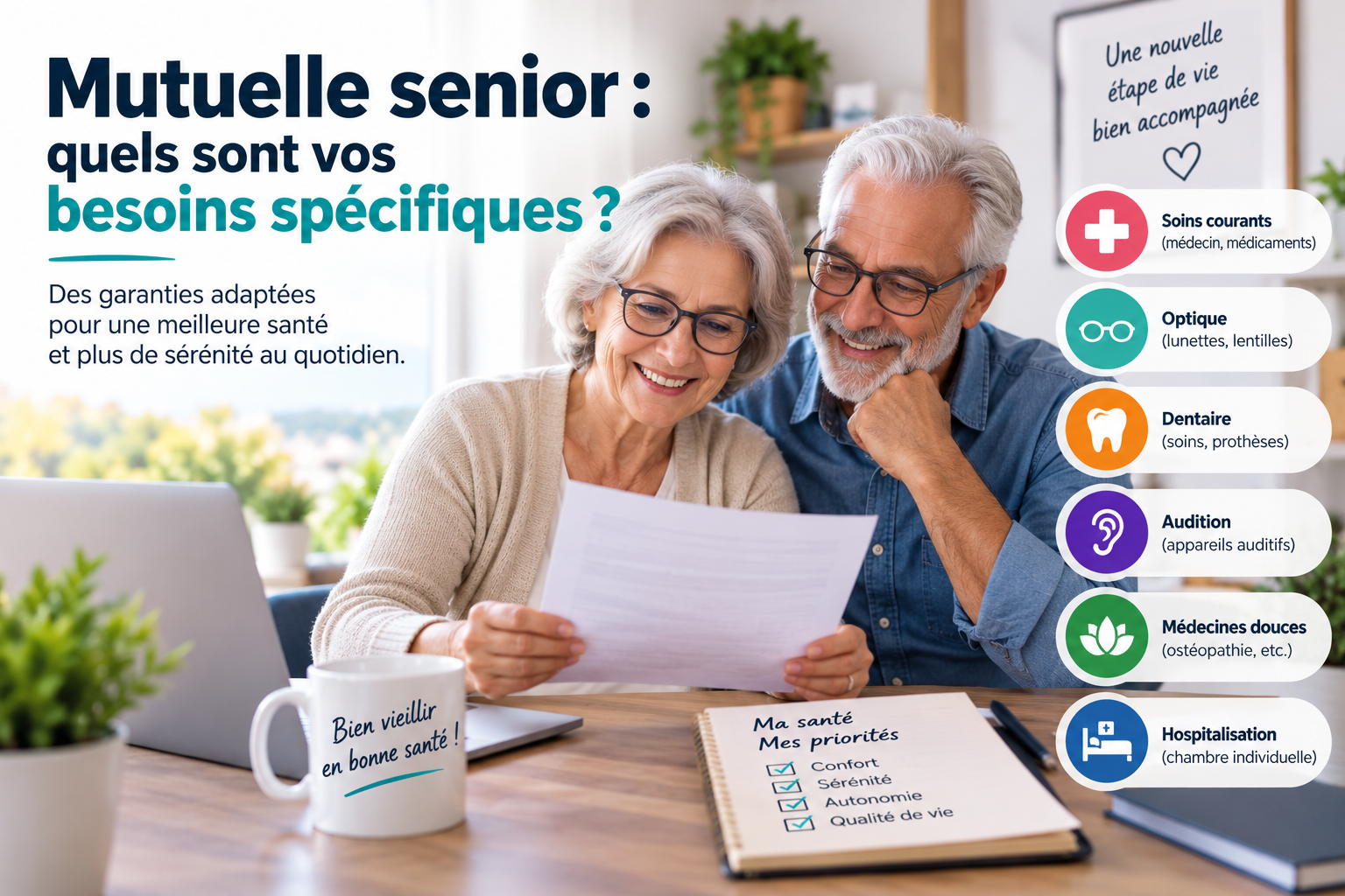 Mutuelle senior : quels sont vos besoins spécifiques ?