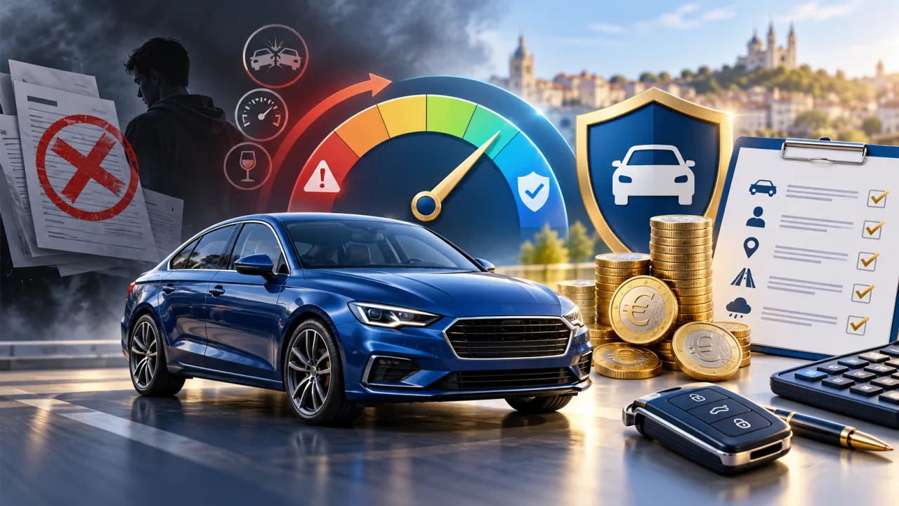 Illustration assurance automobile : tarif d’assurance voiture pour profil résilié : ce qui fait le prix